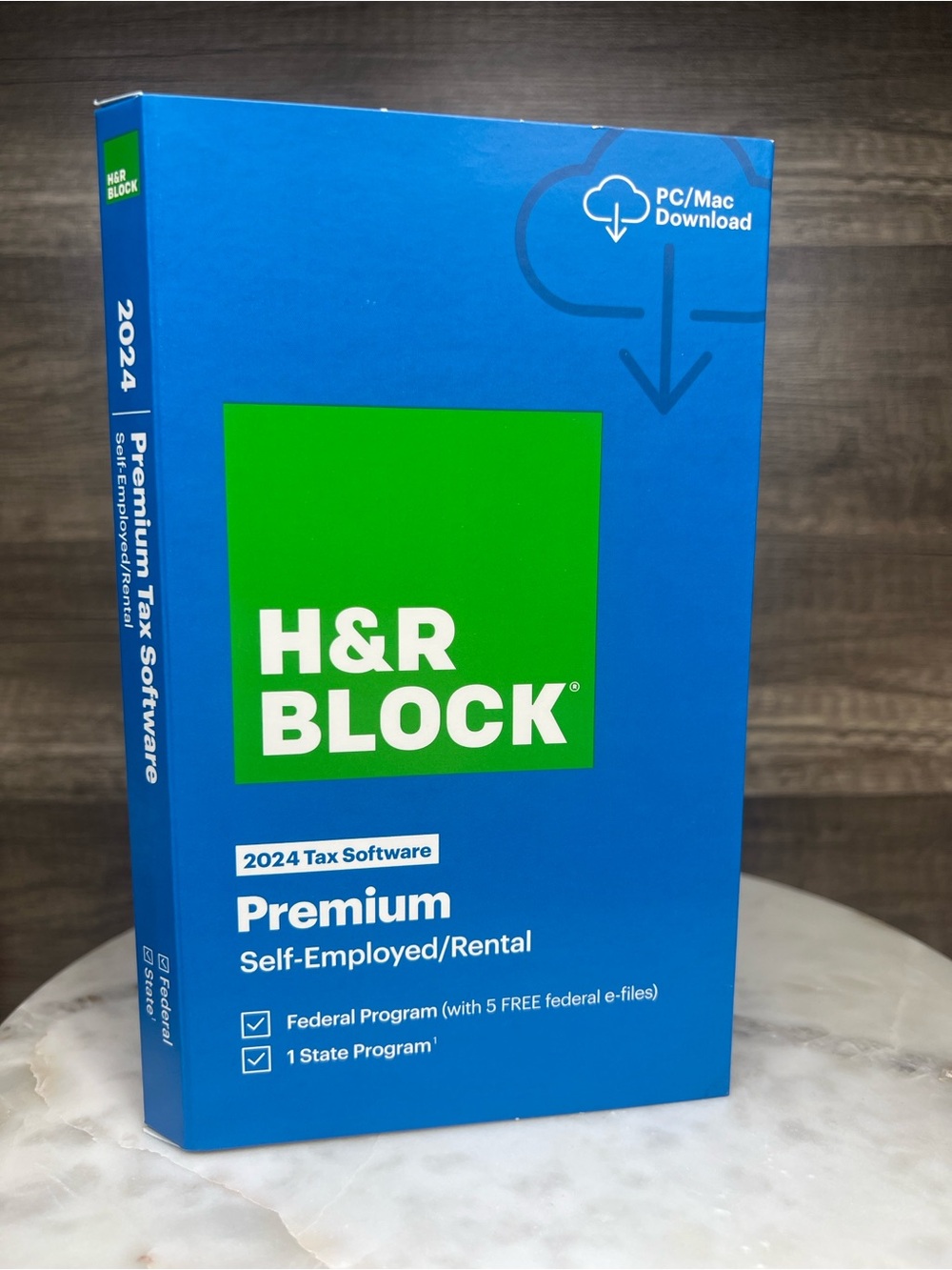 H&R Block Tax Software Premium 2024 PC/MAC Download Self-Employed/Rental